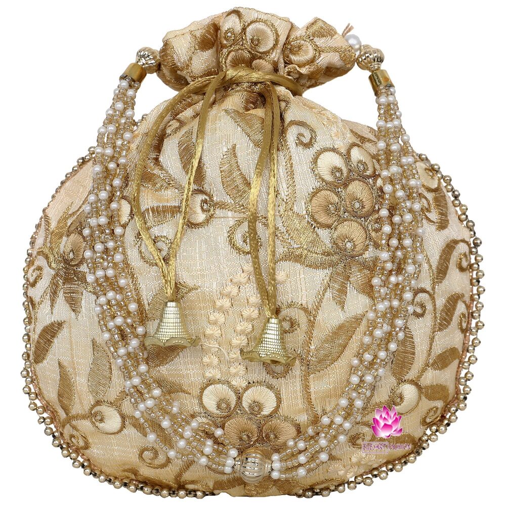3399 Indian Ethnic Potli bag Handbag Purse for Bridal Party wedding